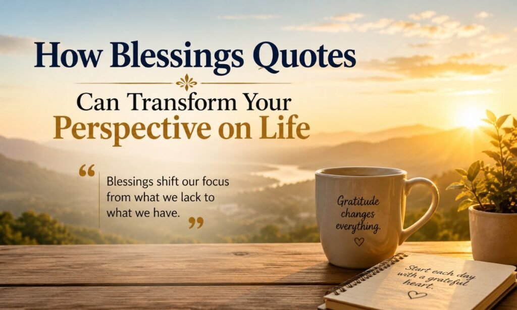 How Blessings Quotes Can Transform Your Perspective on Life