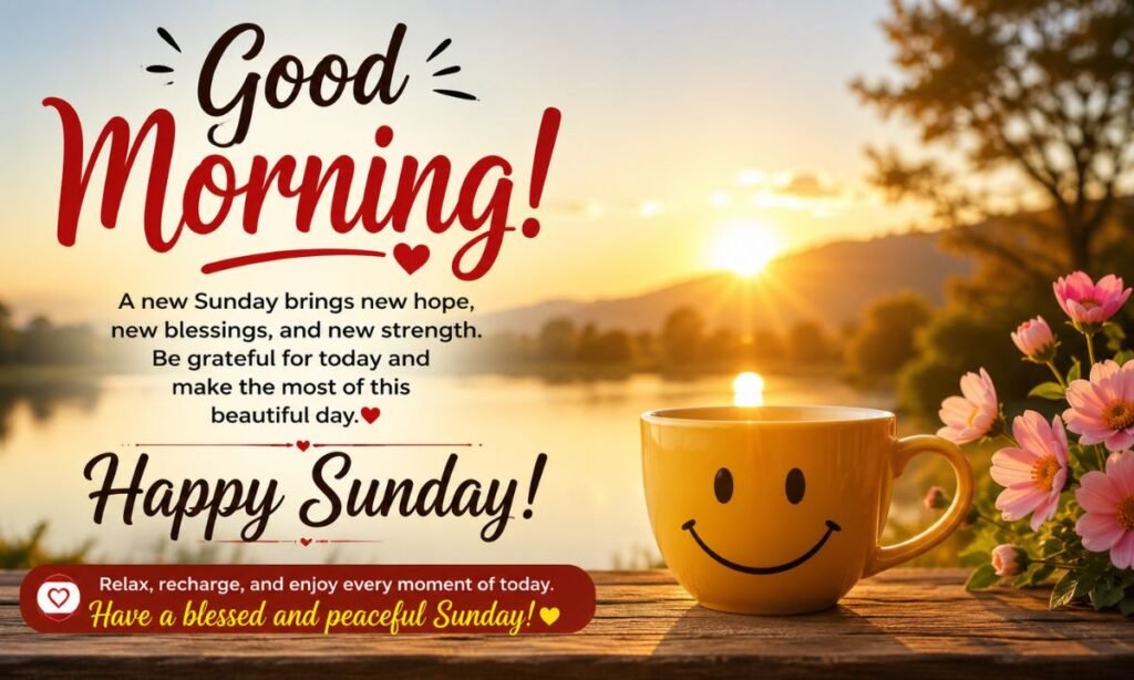 Inspirational Good Morning And Happy Sunday Quotes