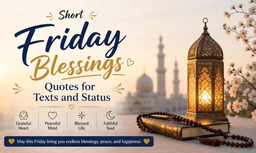 Short Friday Blessings Quotes for Texts and Status
