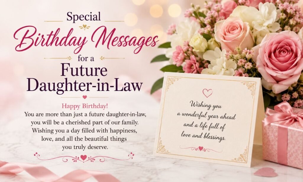 Special Birthday Messages for a Future Daughter-in-Law