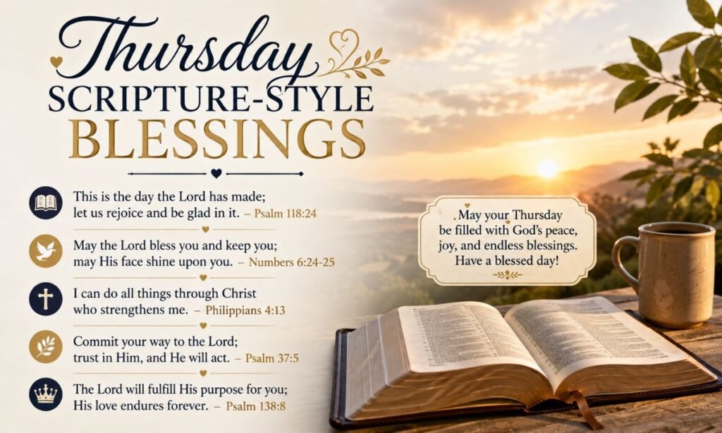 Thursday Scripture-style Blessings (short lines)